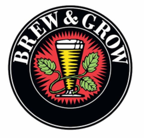 BREW & GROW Logo (USPTO, 05.02.2013)