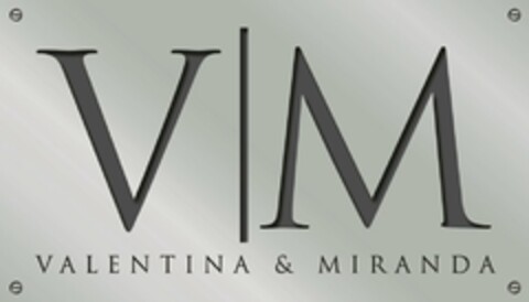 V M VALENTINA & MIRANDA Logo (USPTO, 14.03.2013)