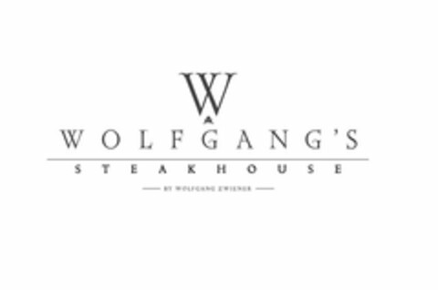 W WOLFGANG'S STEAKHOUSE BY WOLFGANG ZWIENER Logo (USPTO, 28.02.2014)