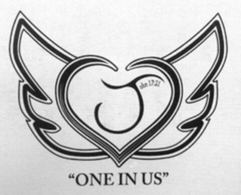 "ONE IN US" JOHN 17:21 Logo (USPTO, 28.07.2014)