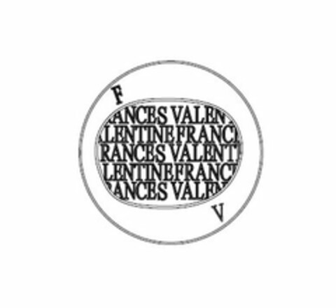 FV FRANCES VALENTINE Logo (USPTO, 01/06/2016)