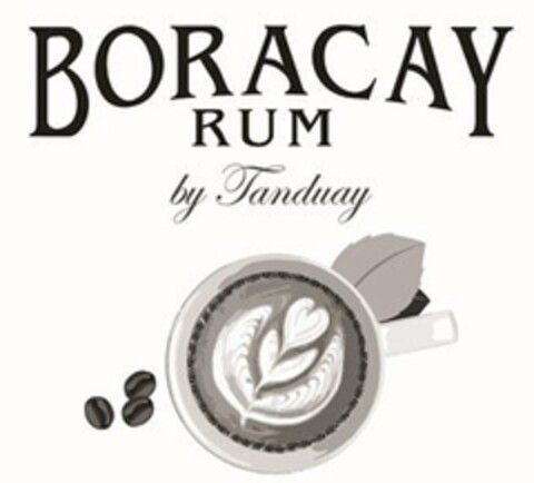 BORACAY RUM BY TANDUAY Logo (USPTO, 03/22/2017)