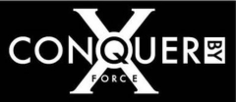 CONQUER BY FORCE X Logo (USPTO, 04/22/2017)