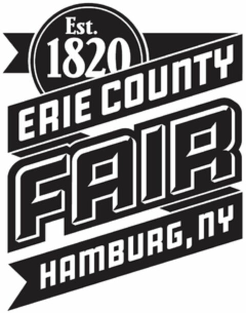 EST. 1820 ERIE COUNTY FAIR HAMBURG, NY Logo (USPTO, 06/12/2017)