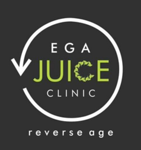 EGA JUICE CLINIC REVERSE AGE Logo (USPTO, 31.03.2018)