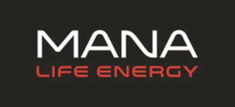 MANA LIFE ENERGY Logo (USPTO, 05/16/2018)