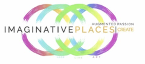 AUGMENTED PASSION IMAGINATIVE PLACES CREATE HACK LIVE ART Logo (USPTO, 11/05/2018)