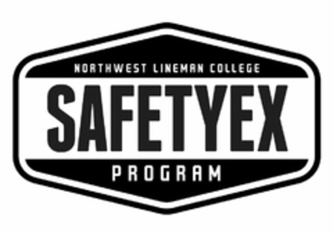 NORTHWEST LINEMAN COLLEGE SAFETYEX PROGRAM Logo (USPTO, 18.07.2019)