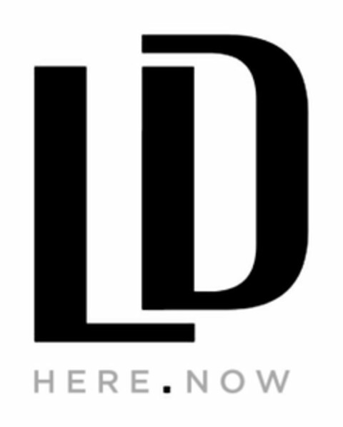 LD HERE . NOW Logo (USPTO, 22.07.2019)