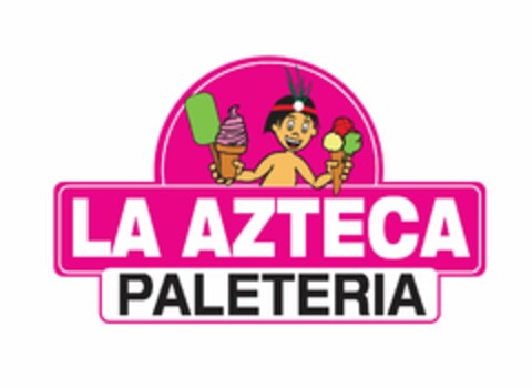 LA AZTECA PALETERIA Logo (USPTO, 02/19/2020)