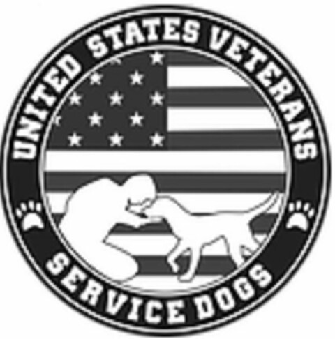 UNITED STATES VETERANS SERVICE DOGS Logo (USPTO, 03/08/2020)