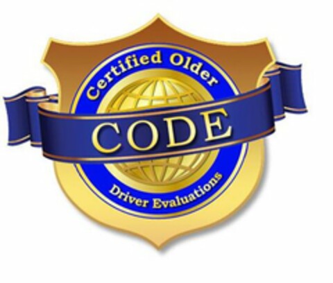 CODE CERTIFIED OLDER DRIVER EVALUATIONS Logo (USPTO, 06/16/2020)