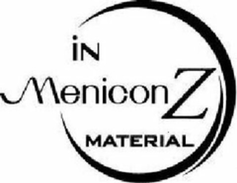 IN MENICONZ MATERIAL Logo (USPTO, 03/25/2009)