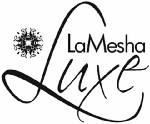 LAMESHA LUXE Logo (USPTO, 17.12.2009)