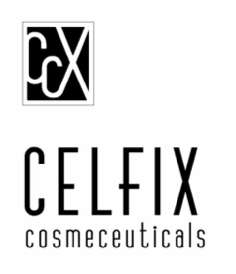 CCX CELFIX COSMECEUTICALS Logo (USPTO, 18.10.2010)