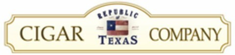 REPUBLIC OF TEXAS CIGAR COMPANY Logo (USPTO, 02/03/2012)