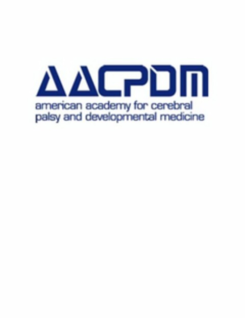 AACPDM AMERICAN ACADEMY FOR CEREBRAL PALSY AND DEVELOPMENTAL MEDICINE Logo (USPTO, 09.07.2012)