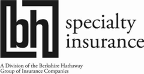 BH SPECIALTY INSURANCE A DIVISION OF THE BERKSHIRE HATHAWAY GROUP OF INSURANCE COMPANIES Logo (USPTO, 30.07.2013)