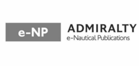 E-NP ADMIRALTY E-NAUTICAL PUBLICATIONS Logo (USPTO, 02/24/2014)