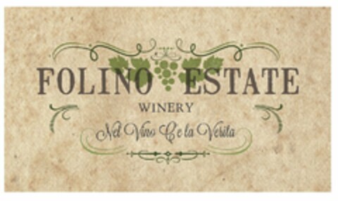 FOLINO ESTATE WINERY NEL VINO C'E LA VERITA Logo (USPTO, 04.08.2014)