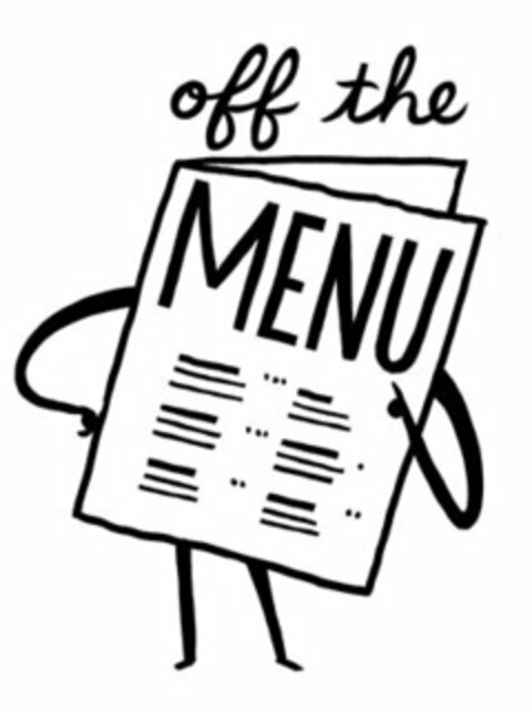 OFF THE MENU Logo (USPTO, 08.08.2014)