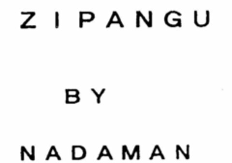 ZIPANGU BY NADAMAN Logo (USPTO, 03.03.2015)