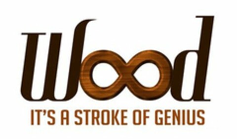 WOOD IT'S A STROKE OF GENIUS Logo (USPTO, 23.06.2015)