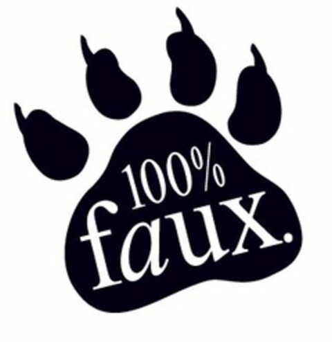 100% FAUX Logo (USPTO, 31.08.2015)