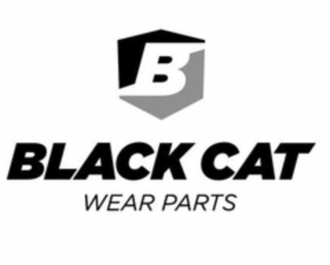 B BLACK CAT WEAR PARTS Logo (USPTO, 23.10.2017)