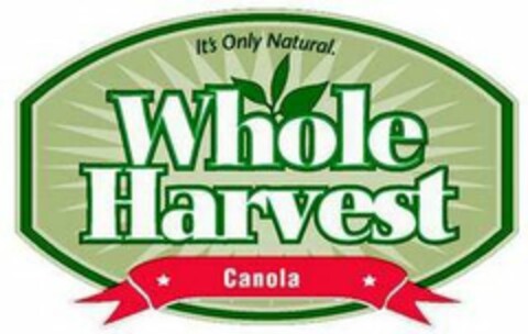 IT'S ONLY NATURAL. WHOLEHARVEST CANOLA Logo (USPTO, 08.01.2018)