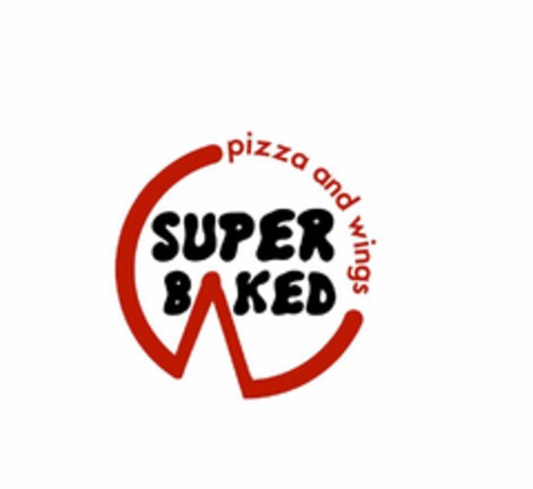 SUPER BAKED PIZZA AND WINGS Logo (USPTO, 18.04.2018)