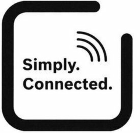 SIMPLY. CONNECTED. Logo (USPTO, 04/27/2018)