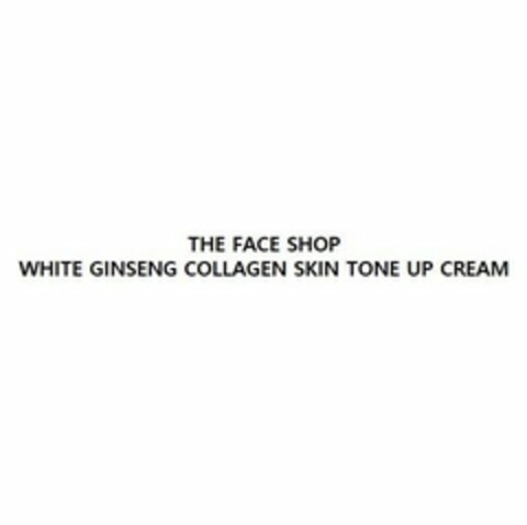 THE FACE SHOP WHITE GINSENG COLLAGEN SKIN TONE UP CREAM Logo (USPTO, 06/22/2018)