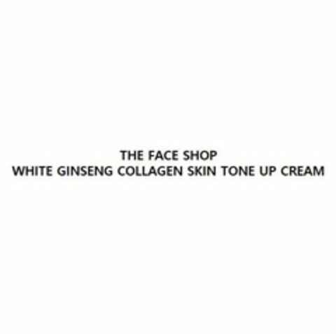 THE FACE SHOP WHITE GINSENG COLLAGEN SKIN TONE UP CREAM Logo (USPTO, 22.06.2018)