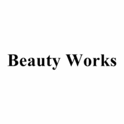 BEAUTY WORKS Logo (USPTO, 26.07.2019)