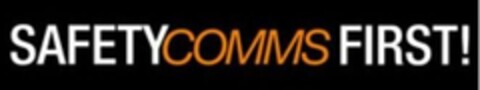 SAFETYCOMMSFIRST! Logo (USPTO, 21.08.2019)
