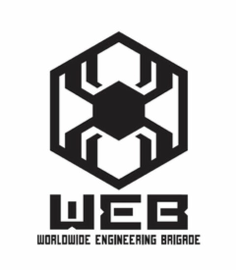 WEB WORLDWIDE ENGINEERING BRIGADE Logo (USPTO, 08/26/2019)