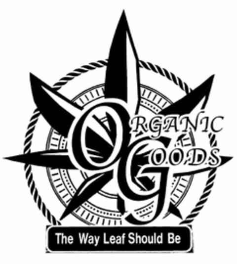 ORGANIC GOODS THE WAY LEAF SHOULD BE Logo (USPTO, 08.11.2019)