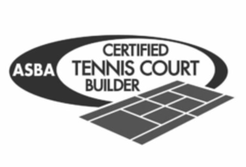 ASBA CERTIFIED TENNIS COURT BUILDER Logo (USPTO, 20.02.2020)