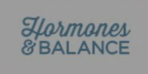HORMONES & BALANCE Logo (USPTO, 03/18/2020)