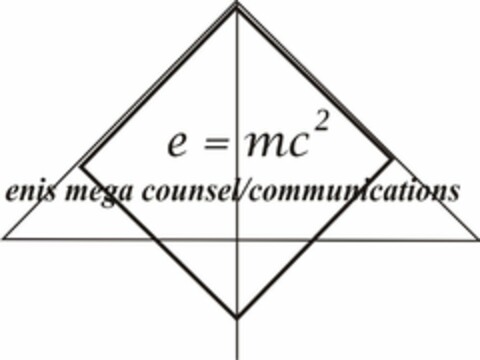 E = MC2 ENIS MEGA COUNSEL/COMMUNICATIONS Logo (USPTO, 12.03.2009)