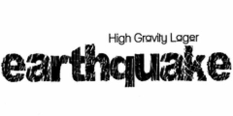 EARTHQUAKE HIGH GRAVITY LAGER Logo (USPTO, 03/20/2009)