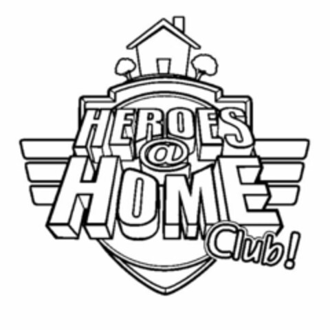 HEROES @ HOME CLUB! Logo (USPTO, 10.12.2009)