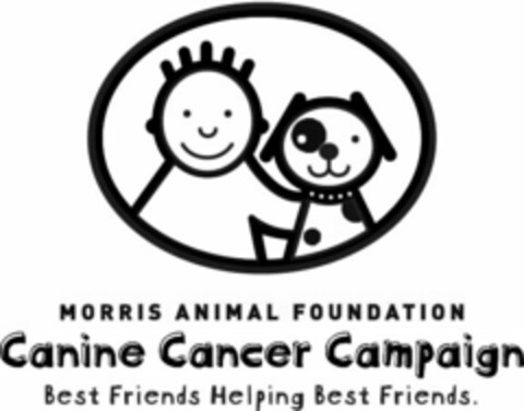 MORRIS ANIMAL FOUNDATION CANINE CANCER CAMPAIGN BEST FRIENDS HELPING BEST FRIENDS. Logo (USPTO, 04.03.2010)
