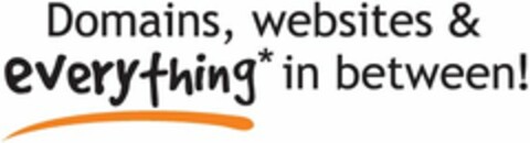 DOMAINS, WEBSITES & EVERYTHING* IN BETWEEN! Logo (USPTO, 03/31/2010)