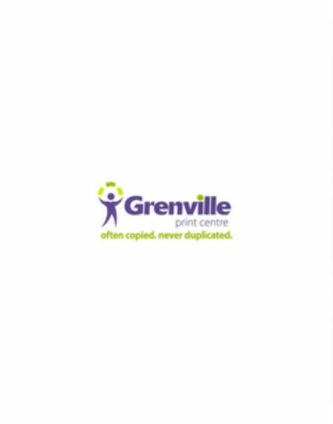 GRENVILLE PRINT CENTRE OFTEN COPIED. NEVER DUPLICATED. Logo (USPTO, 11.09.2010)