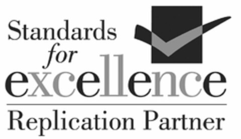 STANDARDS FOR EXCELLENCE REPLICATION PARTNER Logo (USPTO, 09/22/2010)