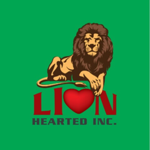 LION HEARTED INC. Logo (USPTO, 08/16/2011)