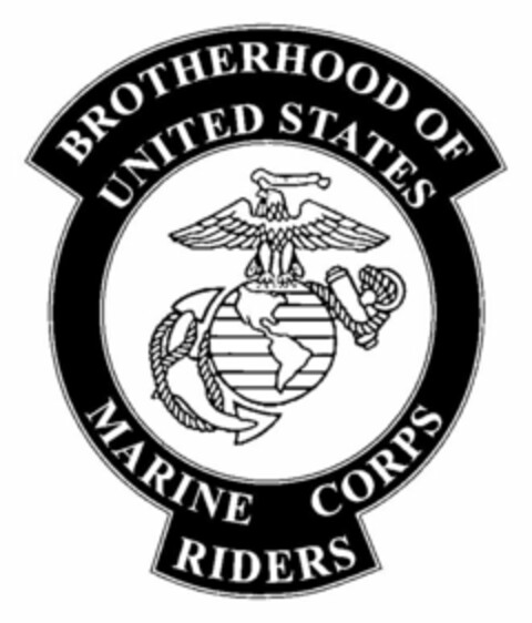 BROTHERHOOD OF UNITED STATES MARINE CORPS RIDERS Logo (USPTO, 12.04.2013)