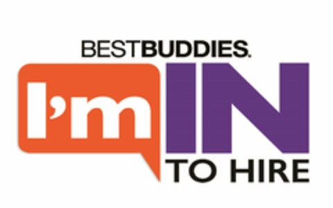 BEST BUDDIES. I'M IN TO HIRE Logo (USPTO, 15.01.2015)